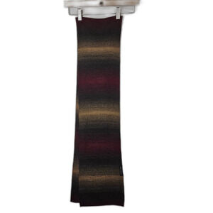 Monte Carlo Ombre Knit Scarf 8x68 Unisex Fall Colors